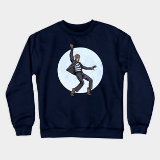 Jailhouse Wolfman with blue moon Crewneck Sweatshirt